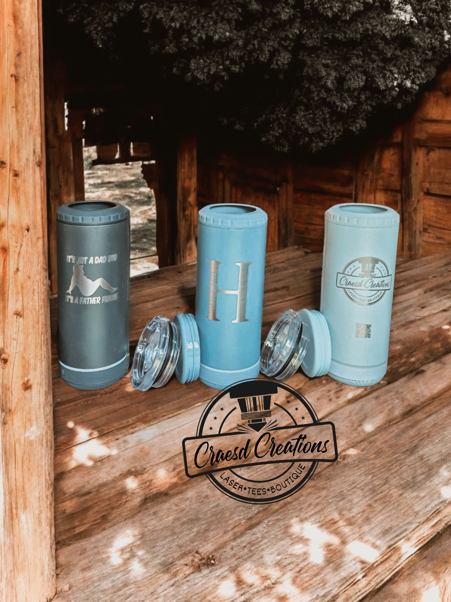 4n1 Speaker Tumbler Custom Engraved