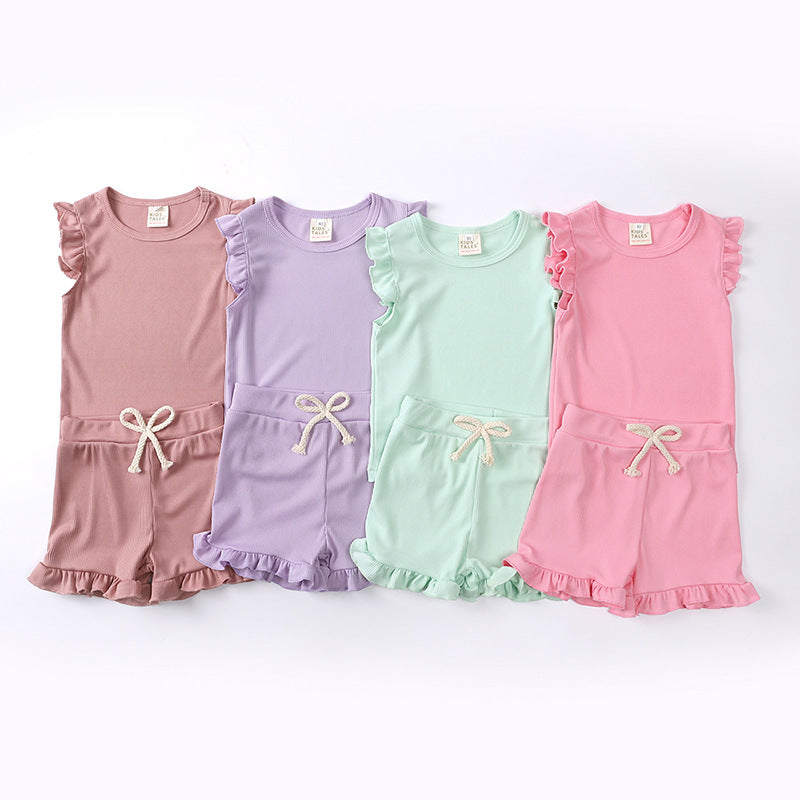 PREORDER: The Gabby Ribbed and Ruffle Girl's Play Set 5.6.24 OSYM
