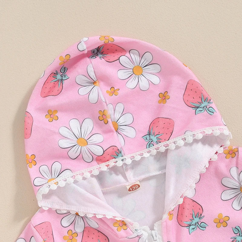 PREORDER: The Daisy and Strawberry Hooded Swim Dress 5.6.24 osym