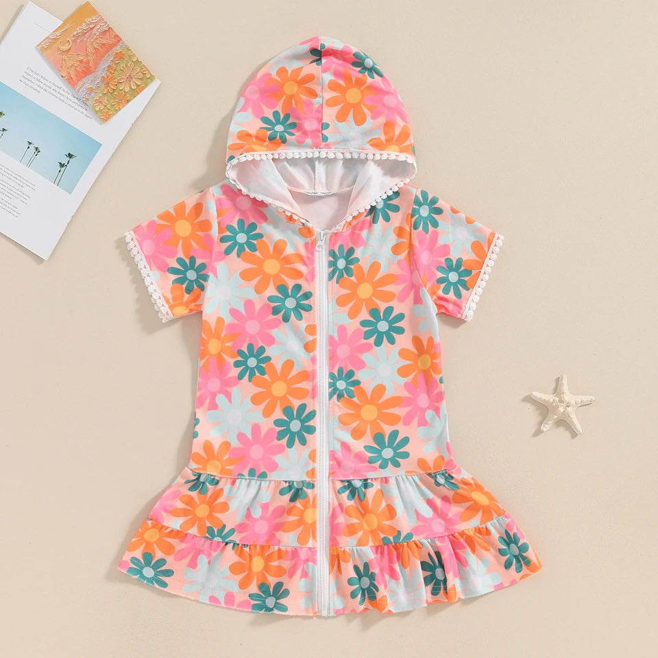 PREORDER: The Daisy and Strawberry Hooded Swim Dress 5.6.24 osym