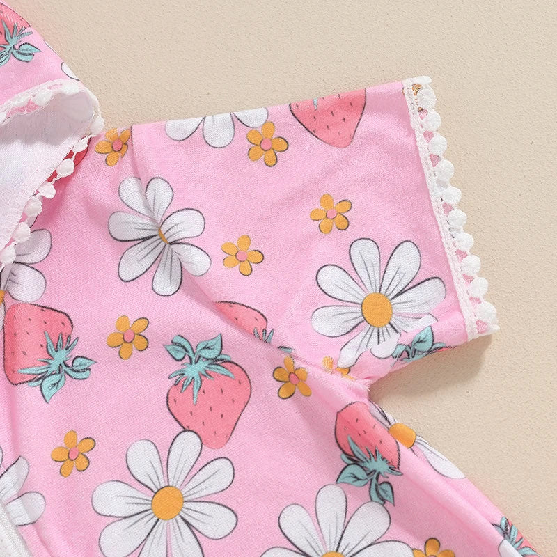PREORDER: The Daisy and Strawberry Hooded Swim Dress 5.6.24 osym