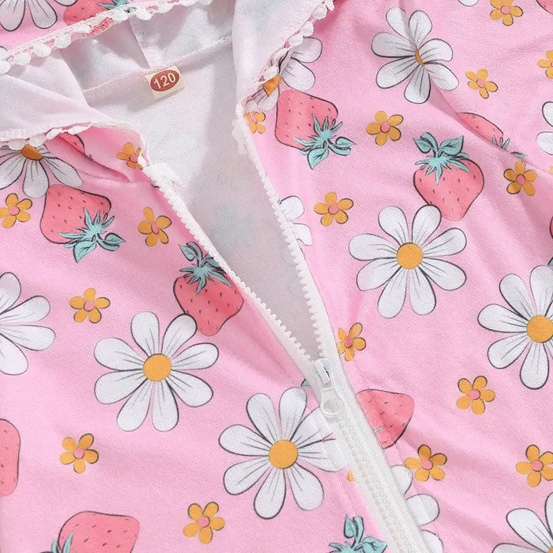 PREORDER: The Daisy and Strawberry Hooded Swim Dress 5.6.24 osym