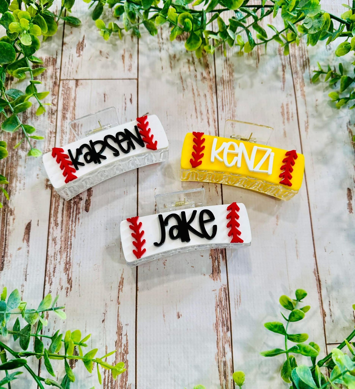 PREORDER: RERUN Custom Mascot/Name Hair Clips 9.8.25 - ORDER SEPERATE