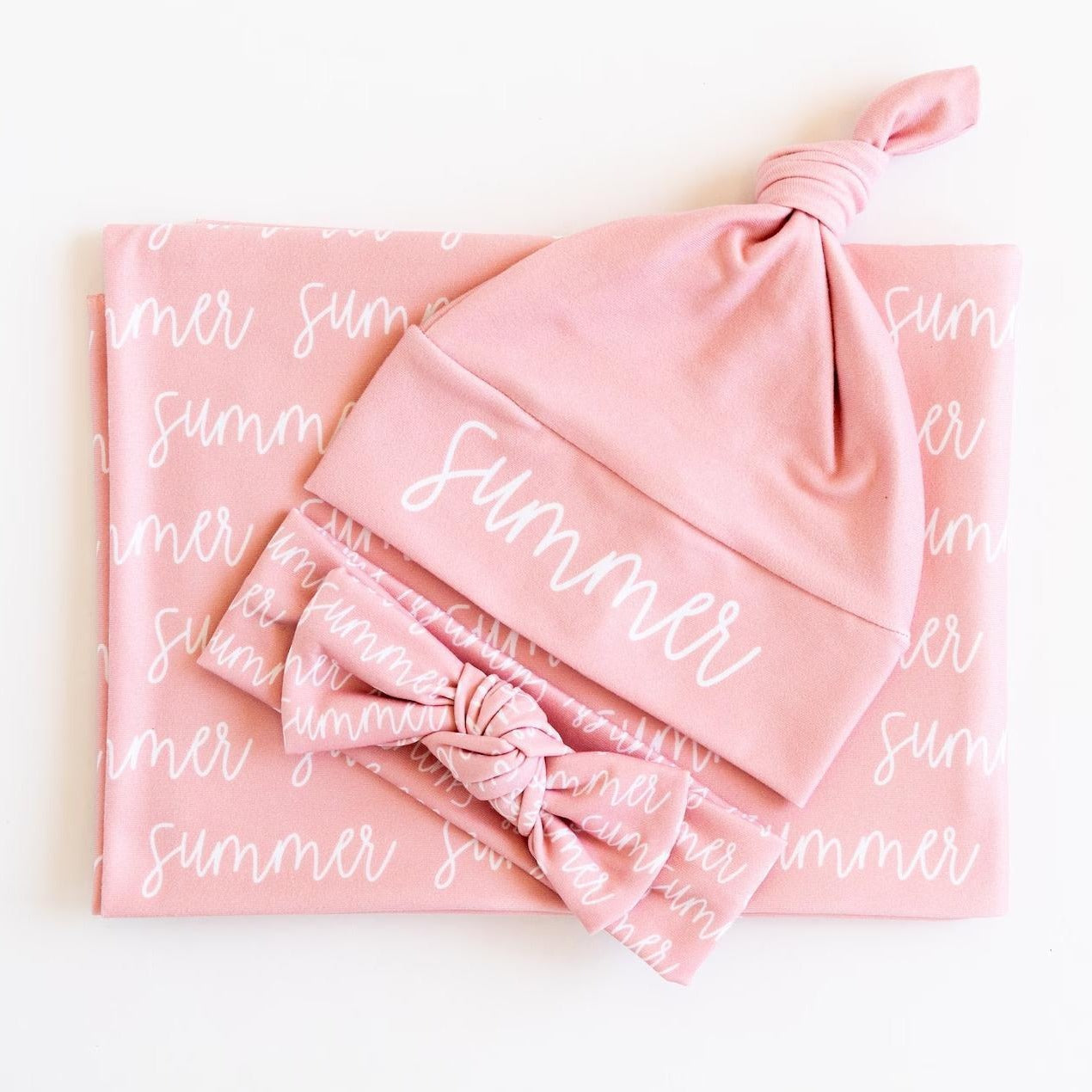 PREORDER: Repeating 3-Piece Blanket and Bow/Hat Set 9.8.25 osym