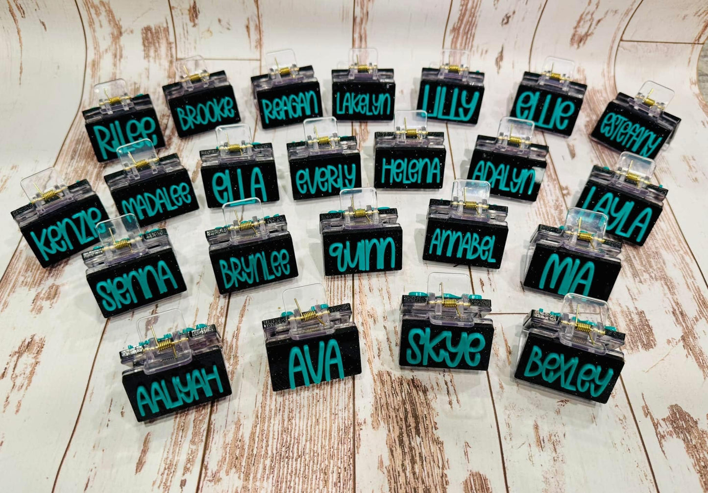 PREORDER: RERUN Custom Mascot/Name Hair Clips 9.8.25 - ORDER SEPERATE
