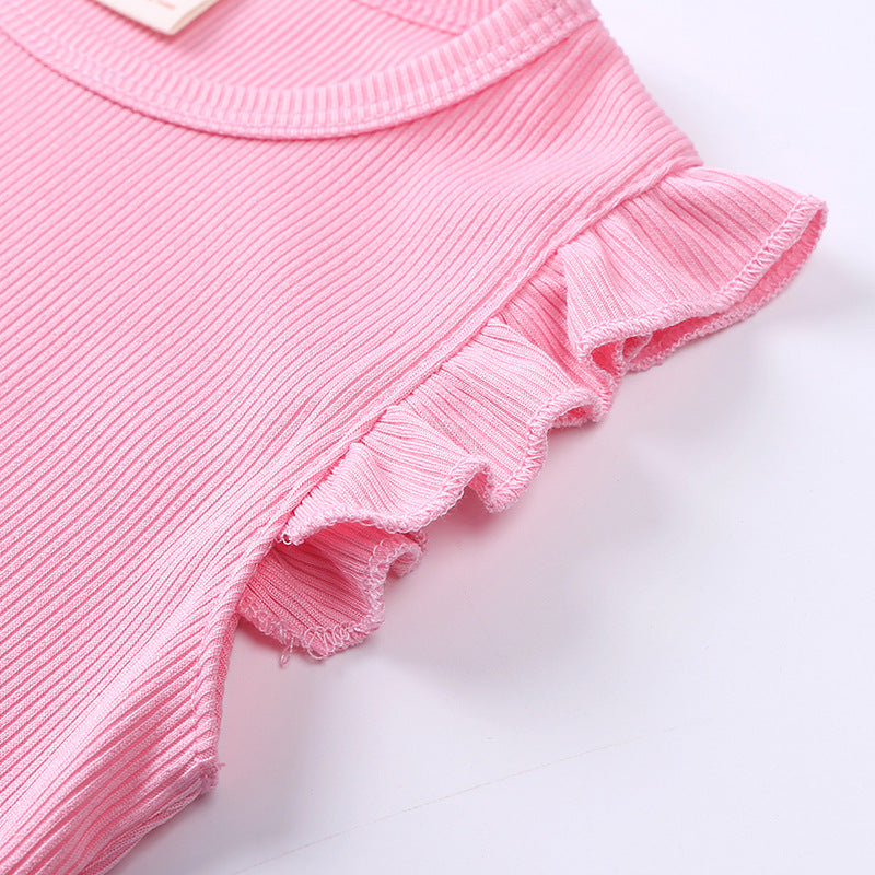 PREORDER: The Gabby Ribbed and Ruffle Girl's Play Set 5.6.24 OSYM