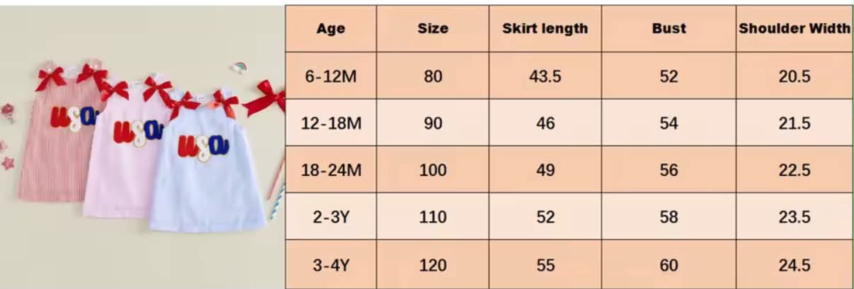 PREORDER: Bows & USA dress 5.26.26 osym