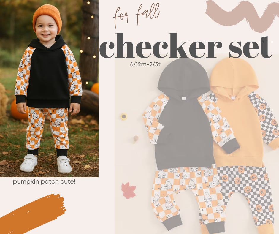 PREORDER: Kids Fall Checker Set 9.8.25 osym