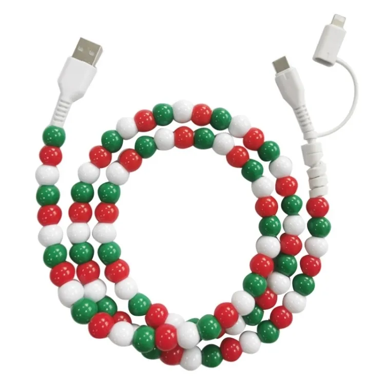 RTS Beaded Charger- micro USB & type c USB