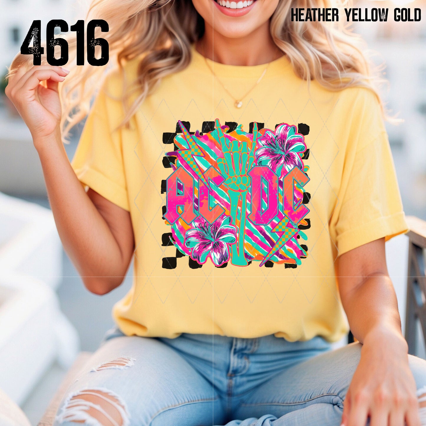 Neon band tank/tee
