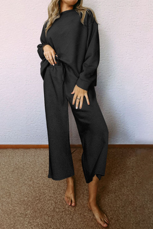 Black Ultra Loose Textured Set WS Oct.