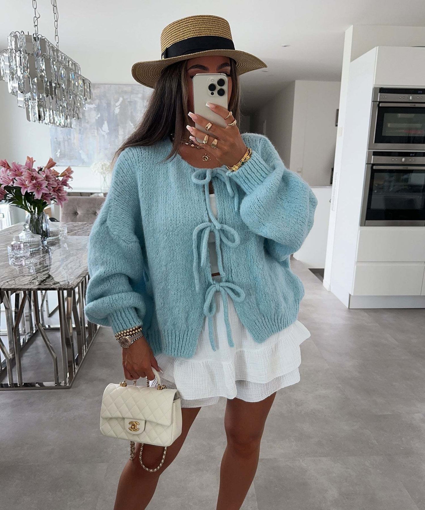 PREORDER: Bow Tie Slouchy Sweater 9.15.25