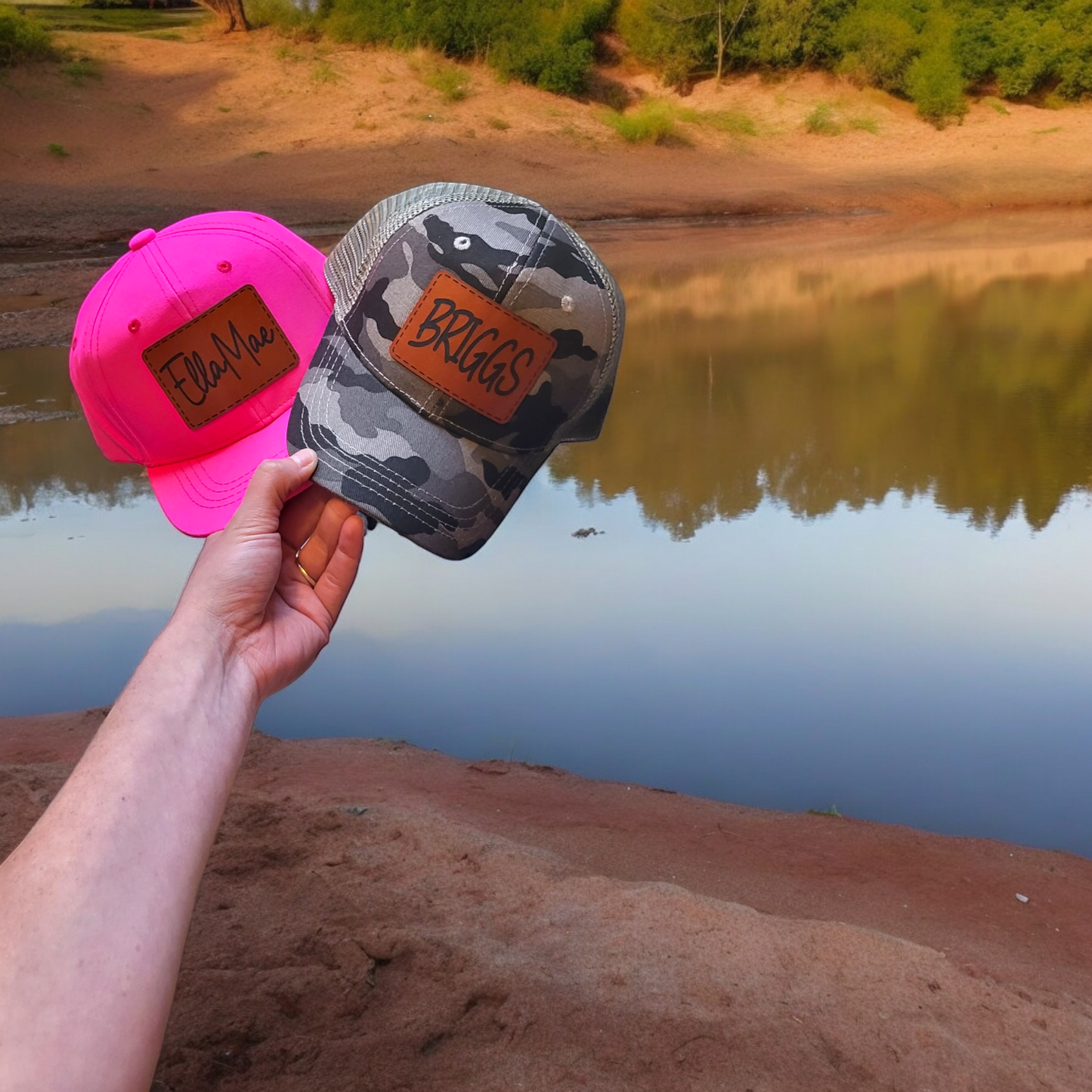 Custom Leather Patch Name Snapback- infant/youth