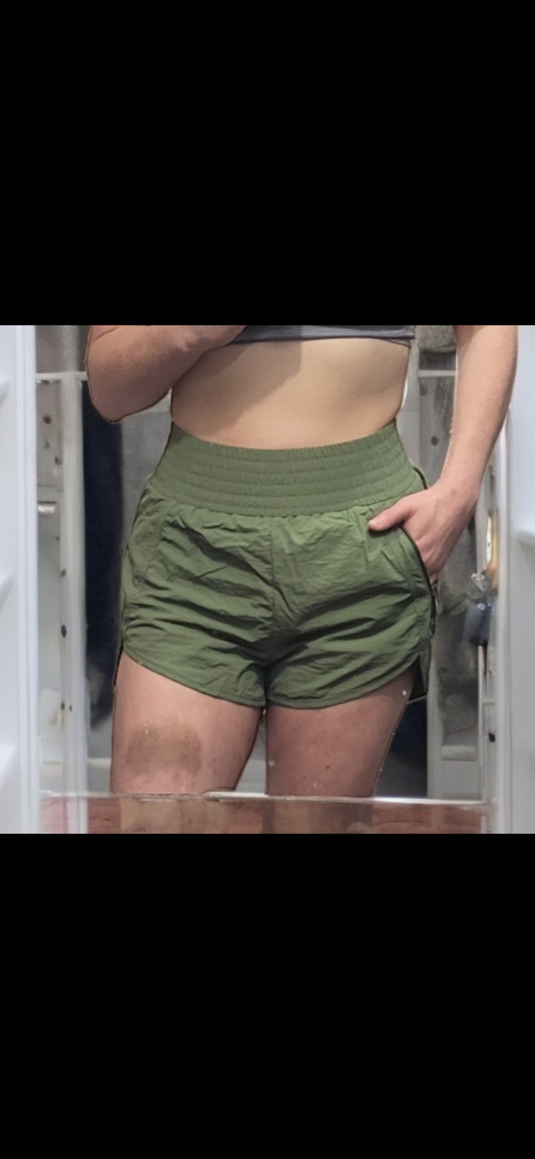 Tummy control shorts with pocket