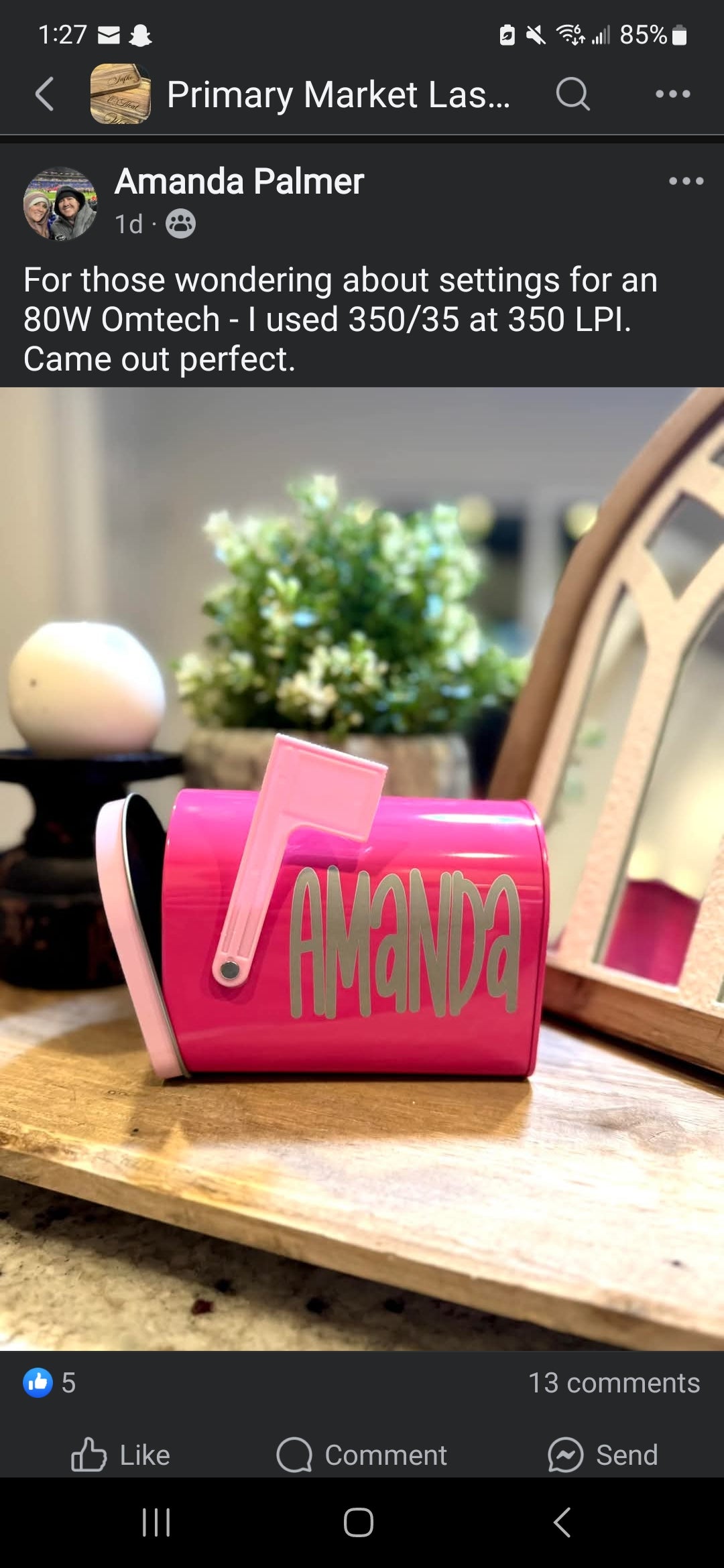 Custom Engraved Valentines Box