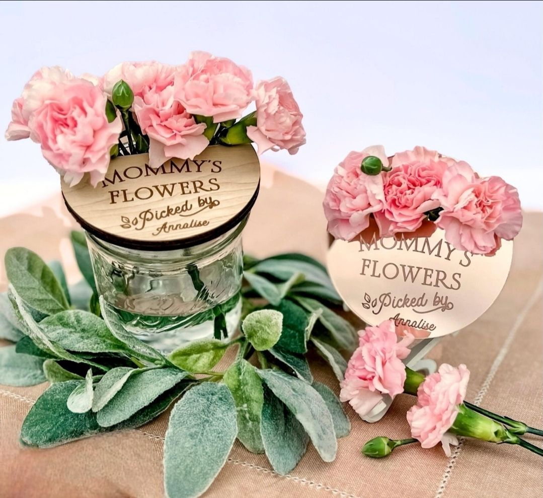 Mothers Day flowers jar