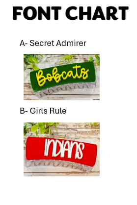 PREORDER: RERUN Custom Mascot/Name Hair Clips 9.8.25 - ORDER SEPERATE