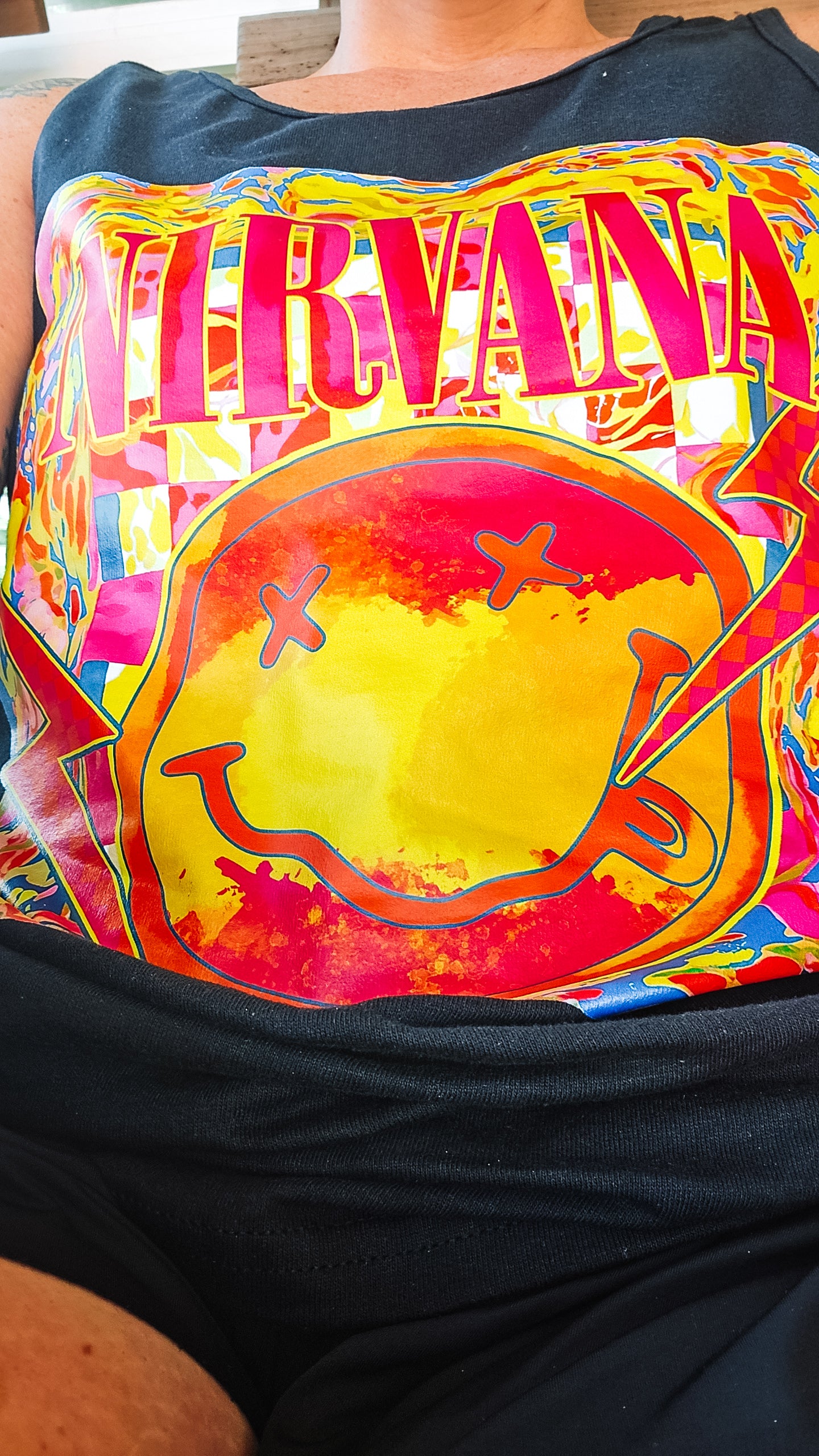 Neon band tank/tee