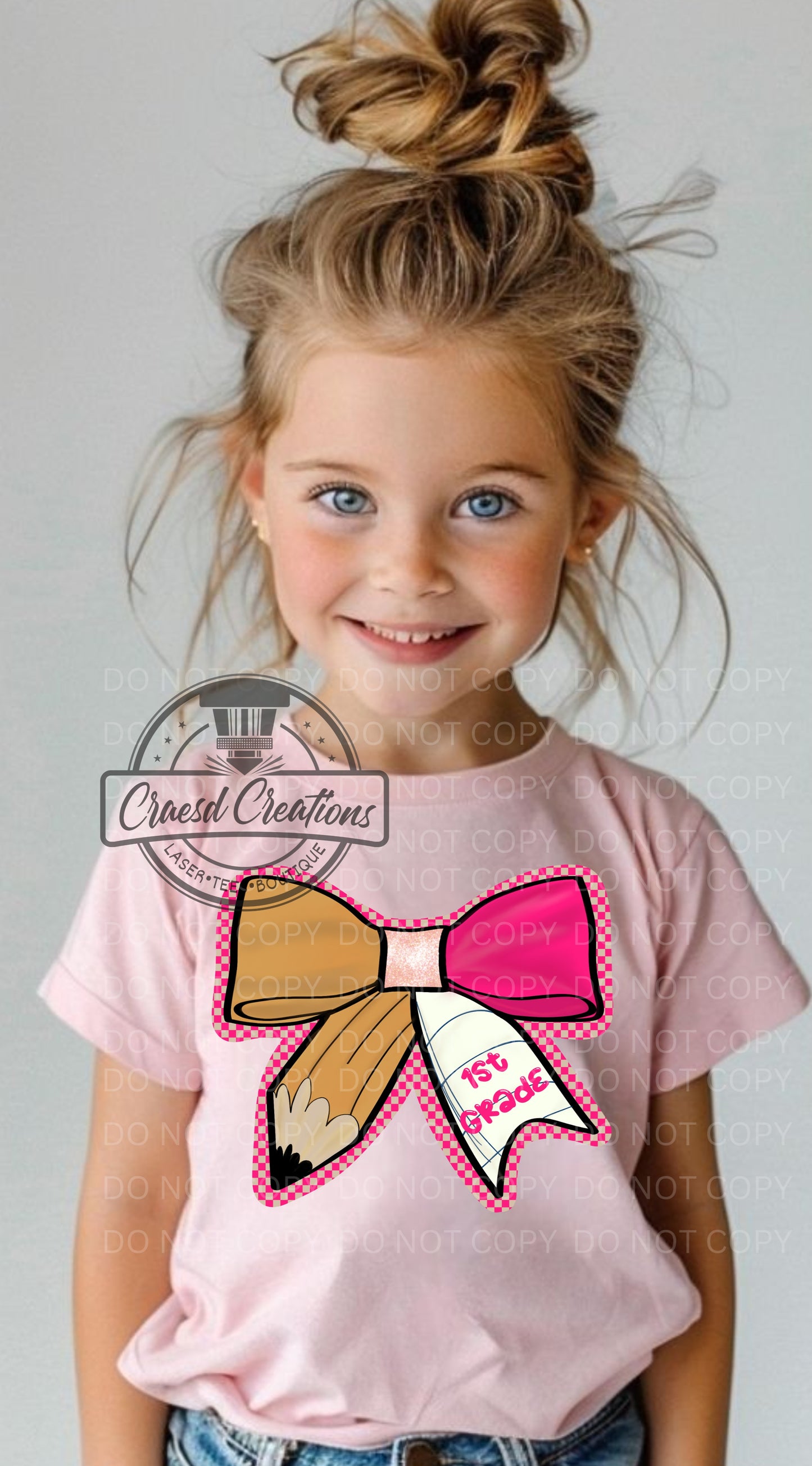 Pencil bow tee - baby/youth