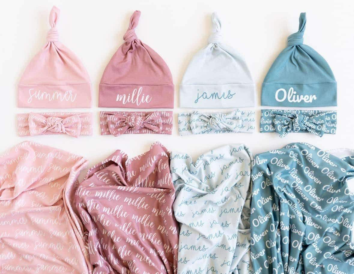 PREORDER: Repeating 3-Piece Blanket and Bow/Hat Set 9.8.25 osym