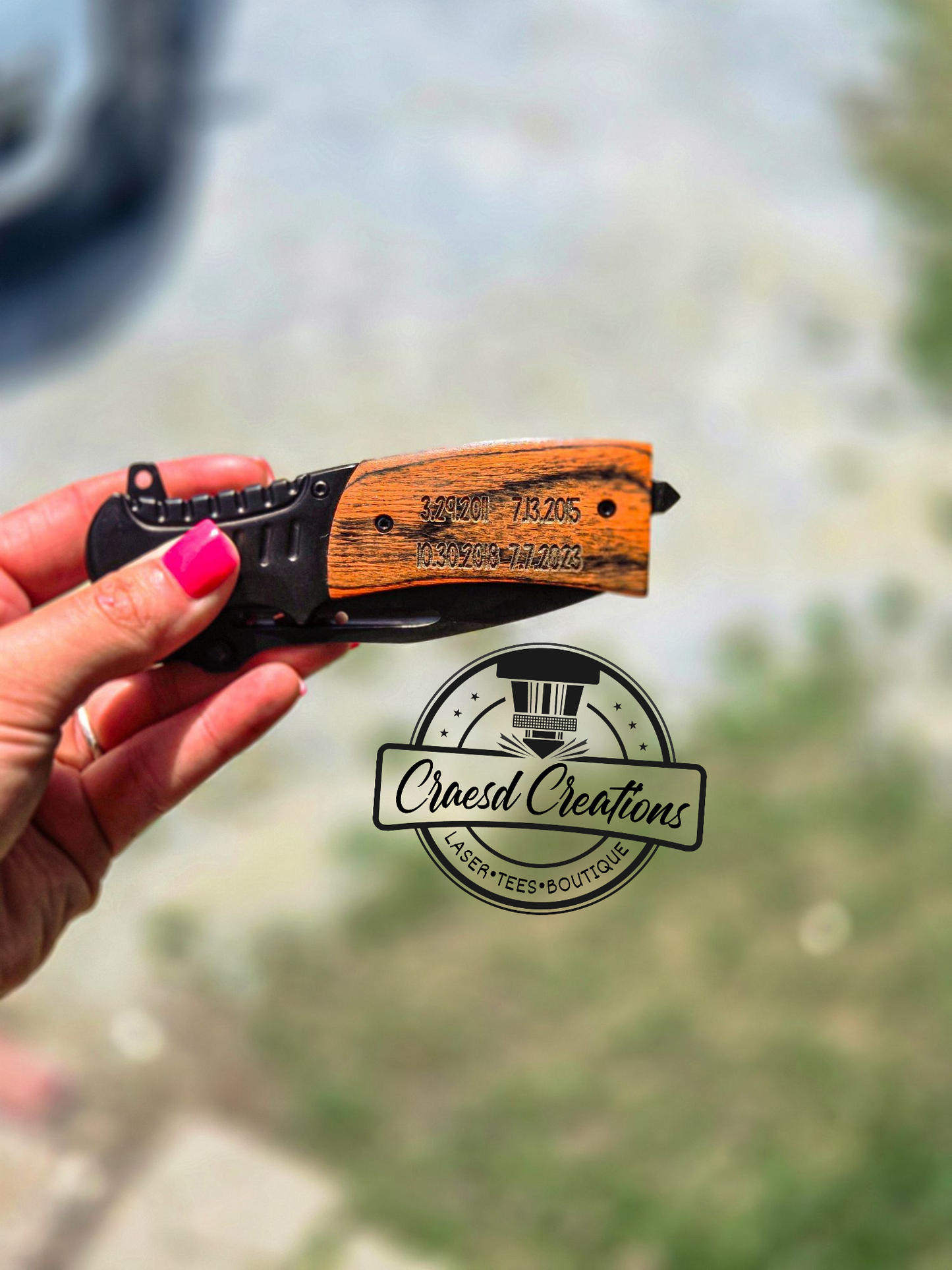 Custom Engraved Fathers Day Knife