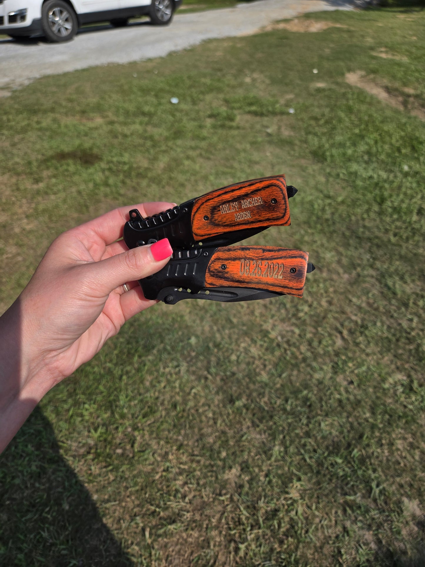 Custom Engraved Fathers Day Knife