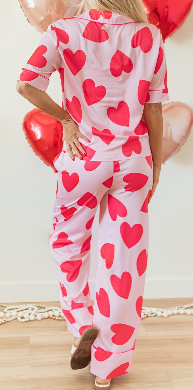 PREORDER: The Jamie Big Heart Two-Piece Pajama Set 12.23.24 osym