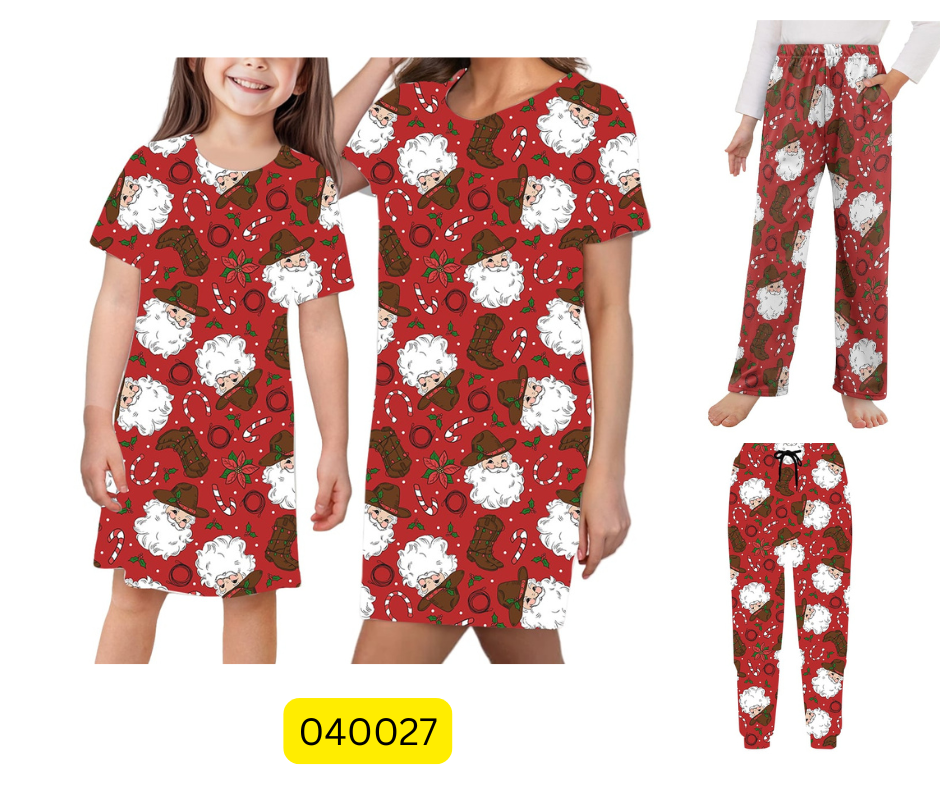 PREORDER:  joggers/ STRIAGHT LEG PANT CHRISTMAS PRINT 10.13.25