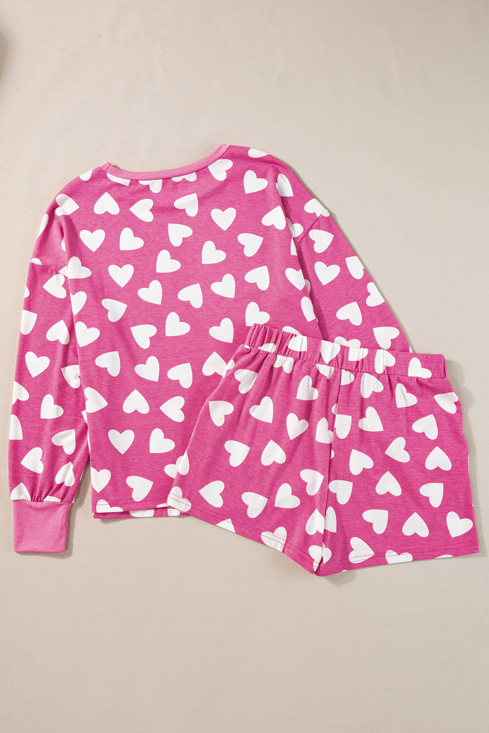 PREORDER: The Ami Heart Long Sleeve and Short Lounge Set 12.23.24