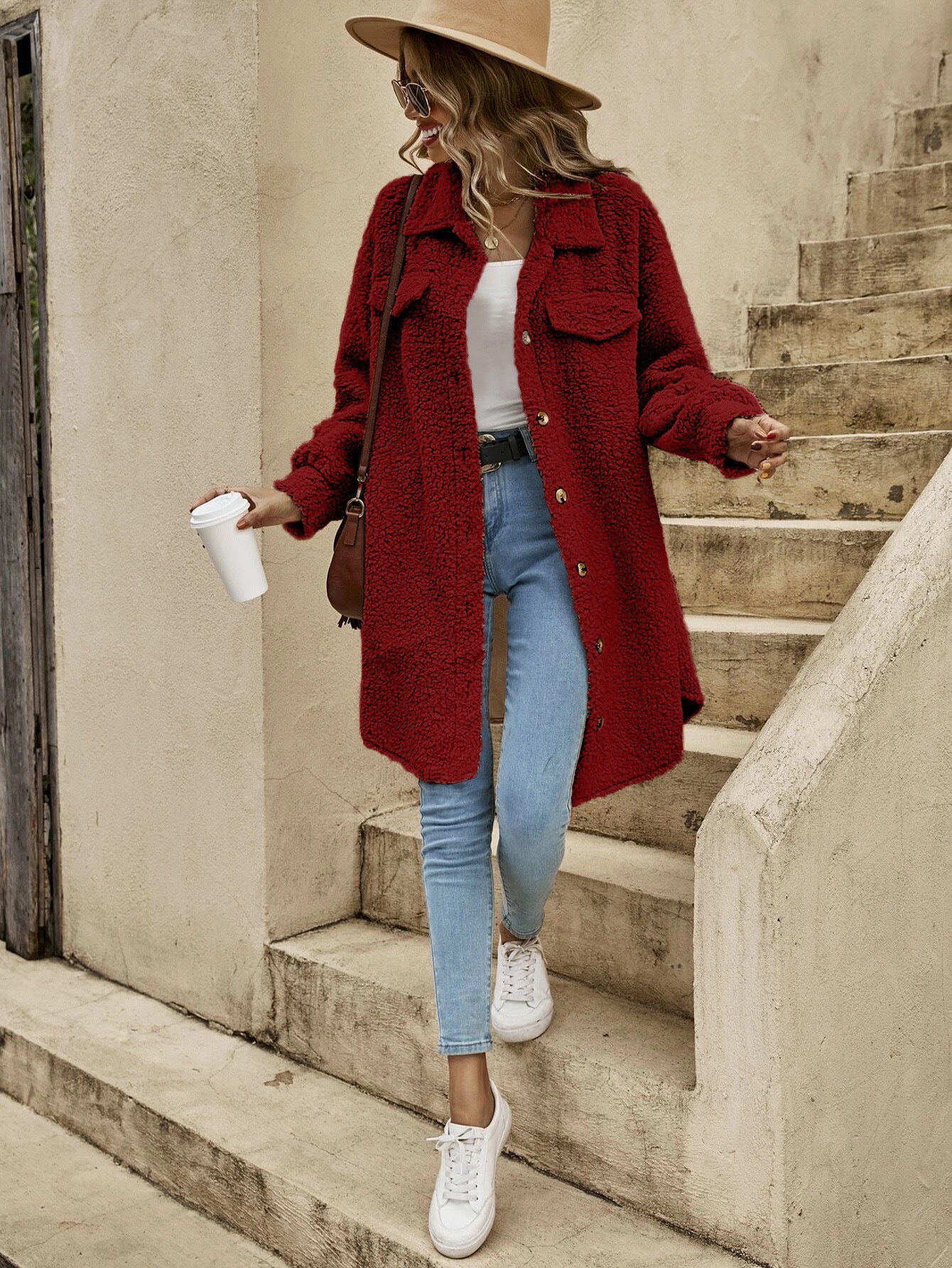 PREORDER: Rerun RAZ Teddy Bear Shacket 12.1.25