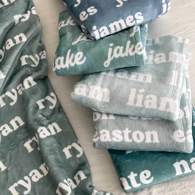 Repeating Name Blanket preorder