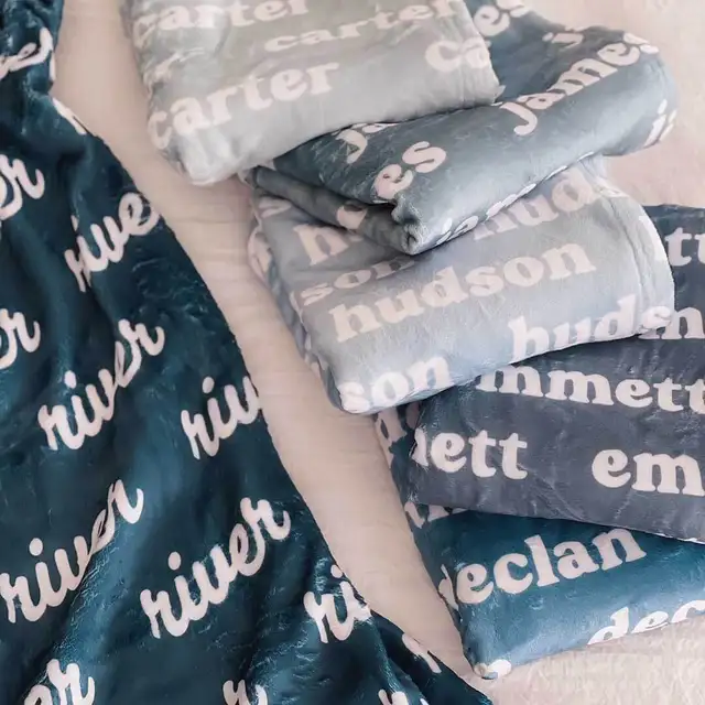 Repeating Name Blanket preorder