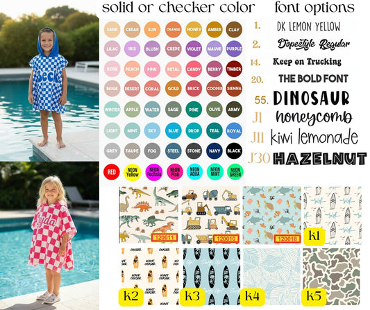 PREORDER: Custom Hooded Towel - Upload Your Own Pattern 1.12.26