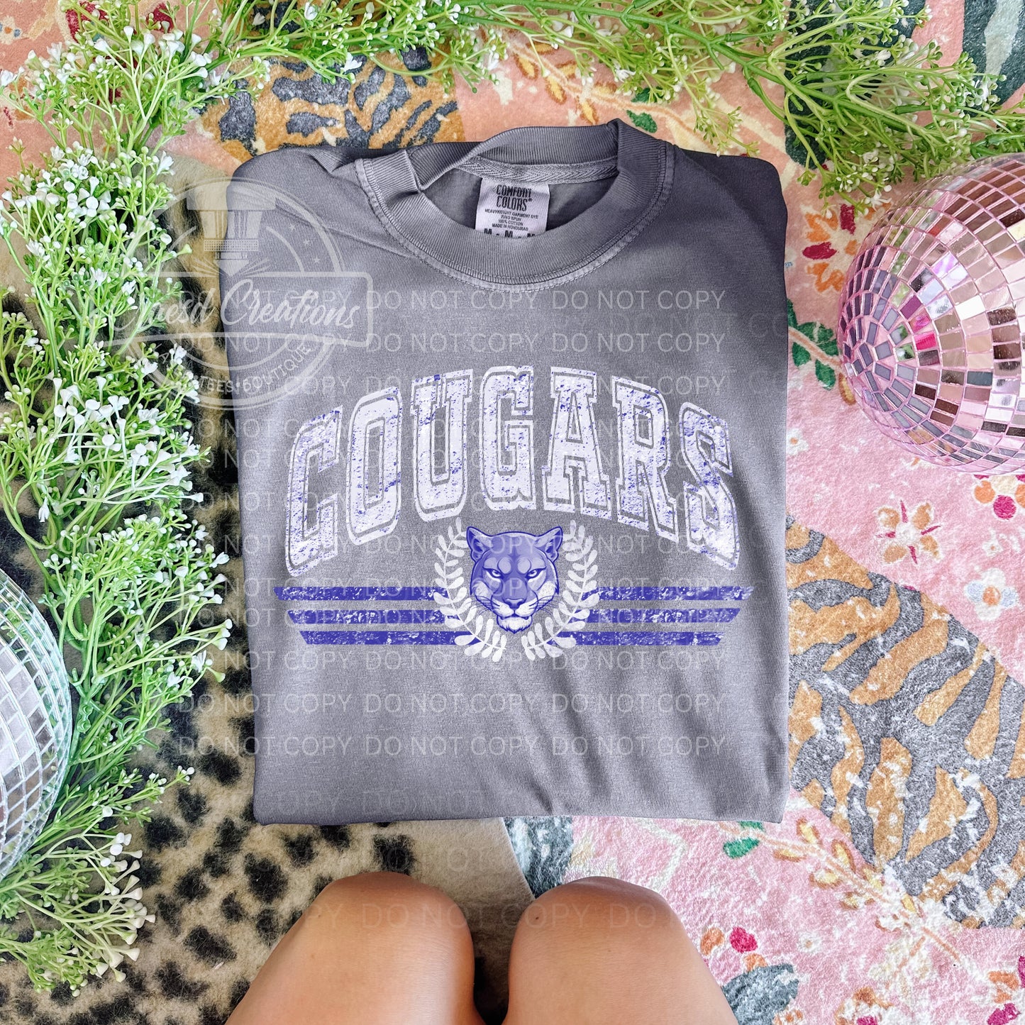 Retro Cougars School Spirit