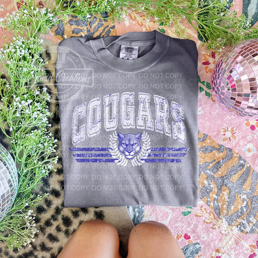 Retro Cougars School Spirit