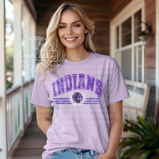 Retro Indians School Spirit