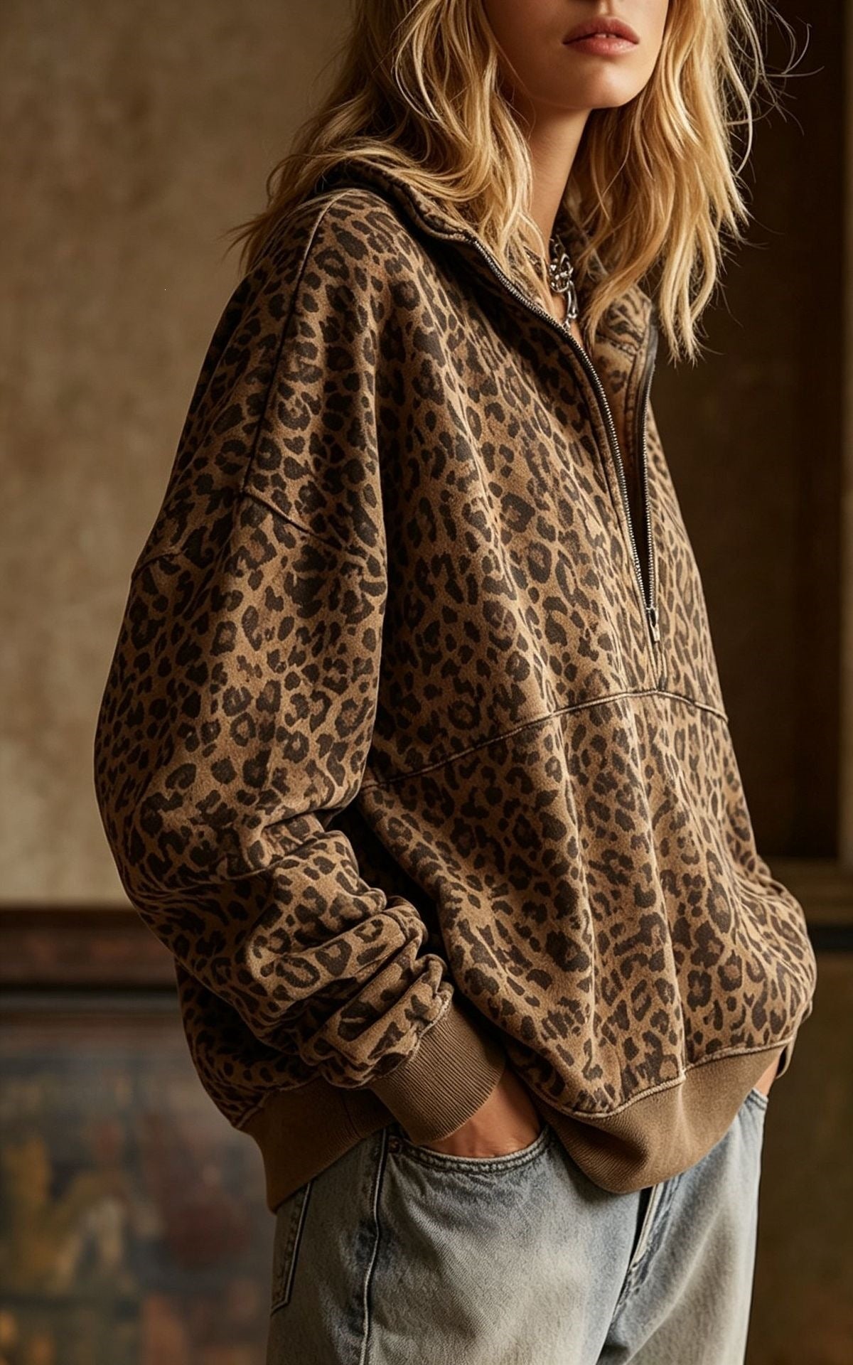PREORDER: Leopard Rosette Top 8.10.26