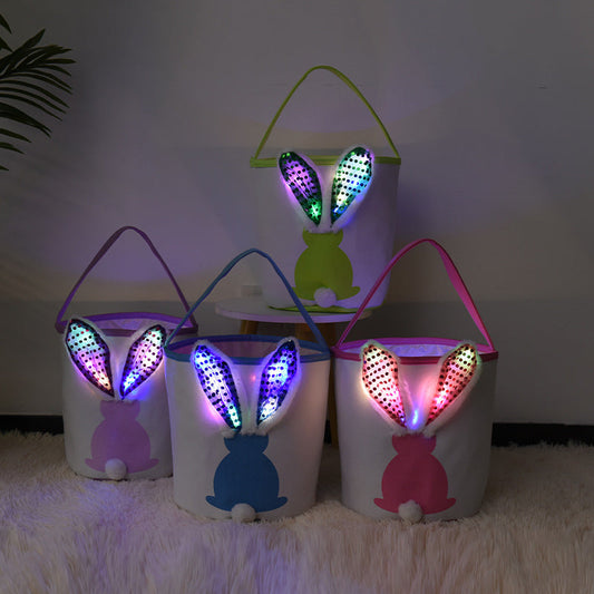 PREORDER: Light-up Bunny Ear Basket 2.12.24 OSYM