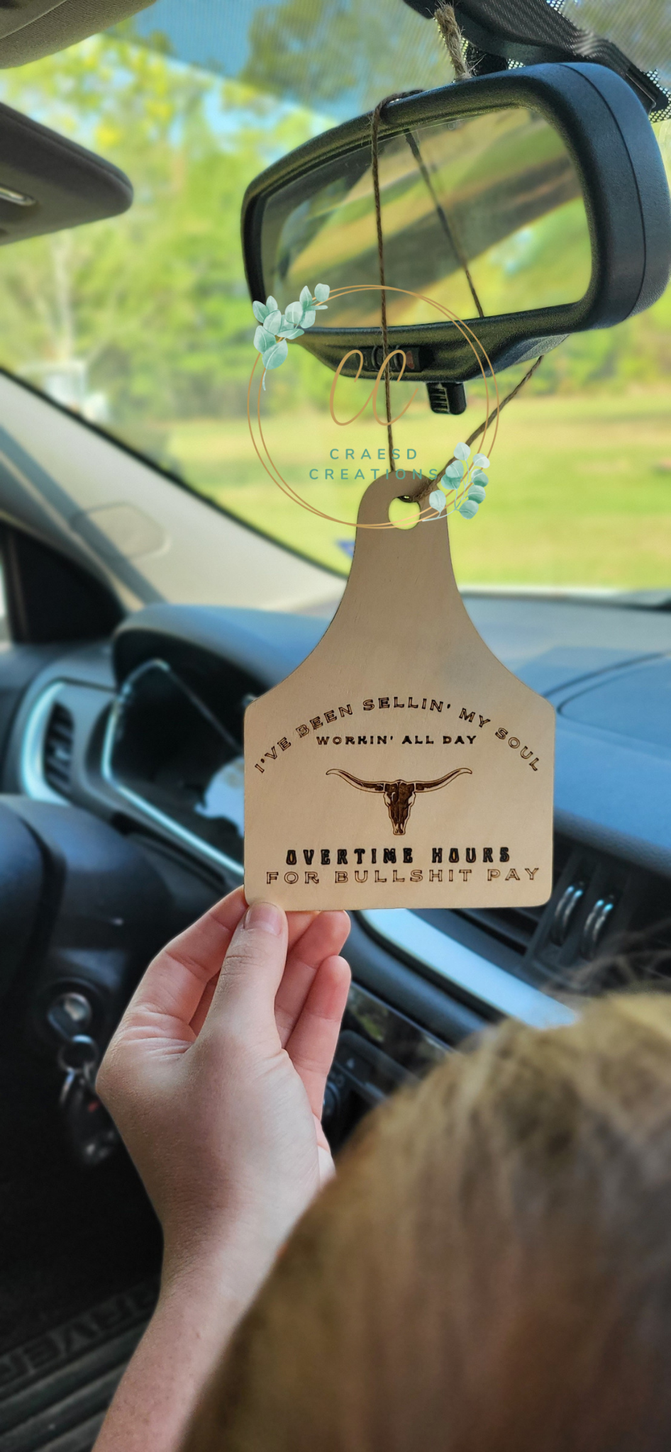 Rear View Mirror Tag