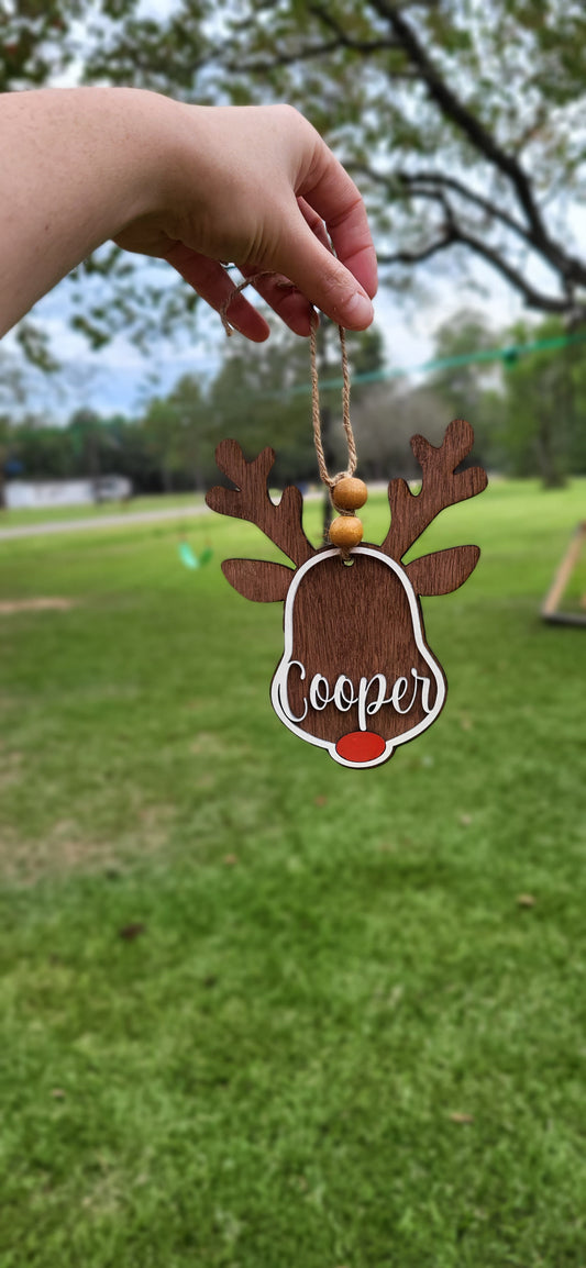 Custom Reindeer Ornament