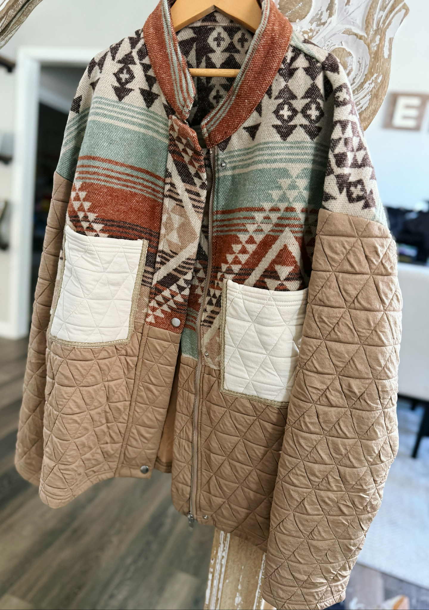 PREORDER: Rerun Aztec Quilted Design Jacket 12.1.25 osym