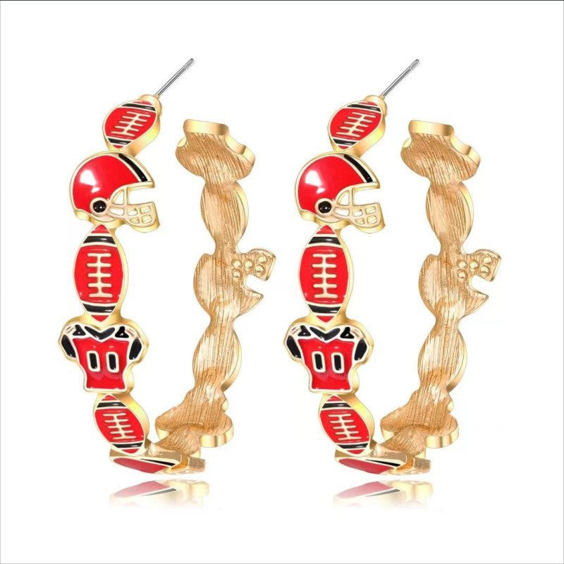 PREORDER: Game Day Hoop Earrings 7.27.26