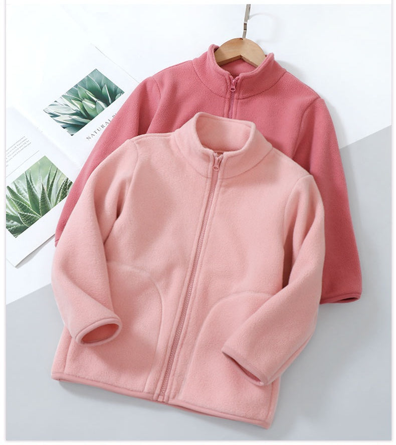 PREORDER: Kids Solid Color Zip Up Fleece 9.15.25