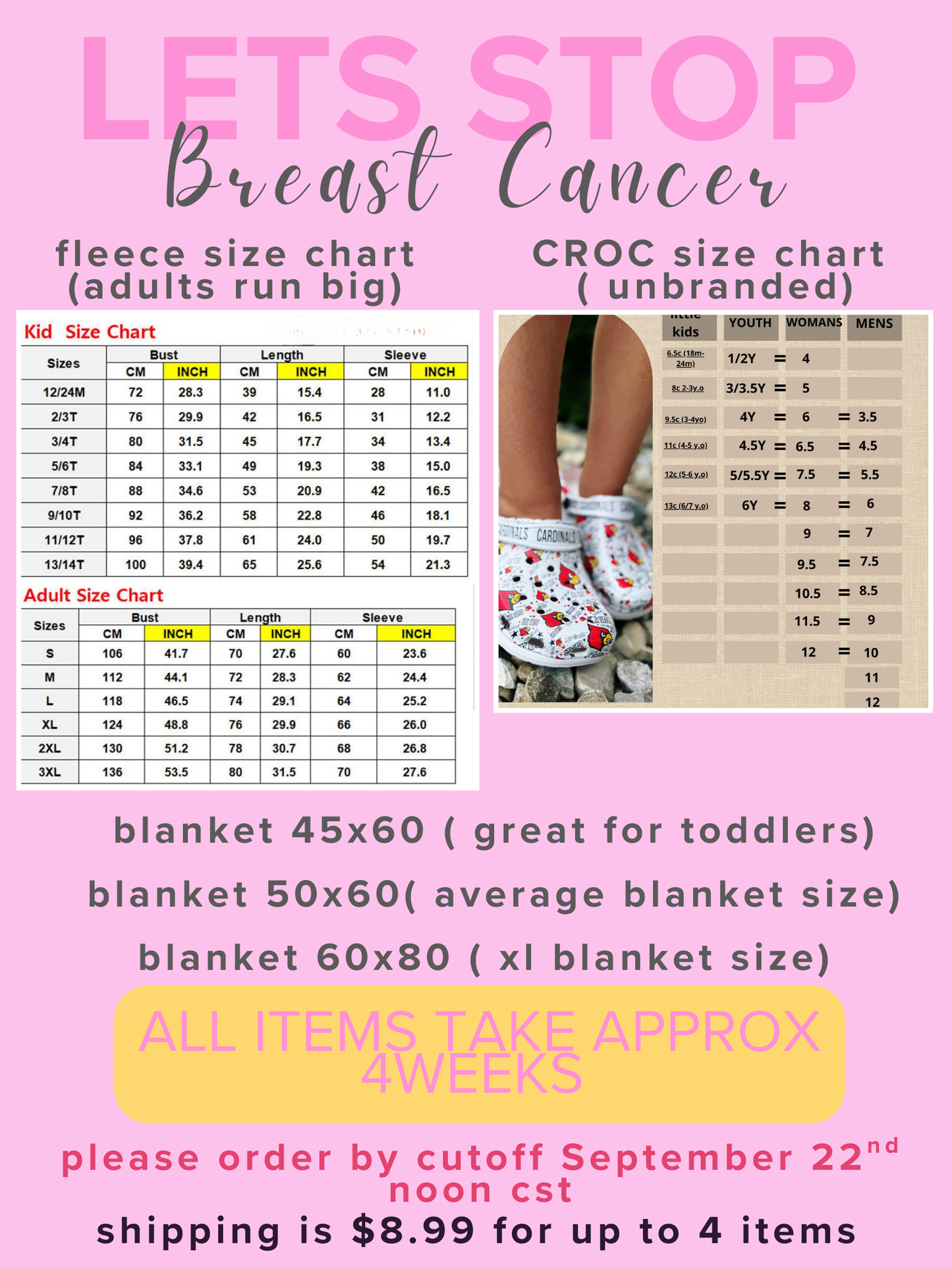 Preorder: BREASTIE BOXES FUNDRAISER 9.22.25 - crocs