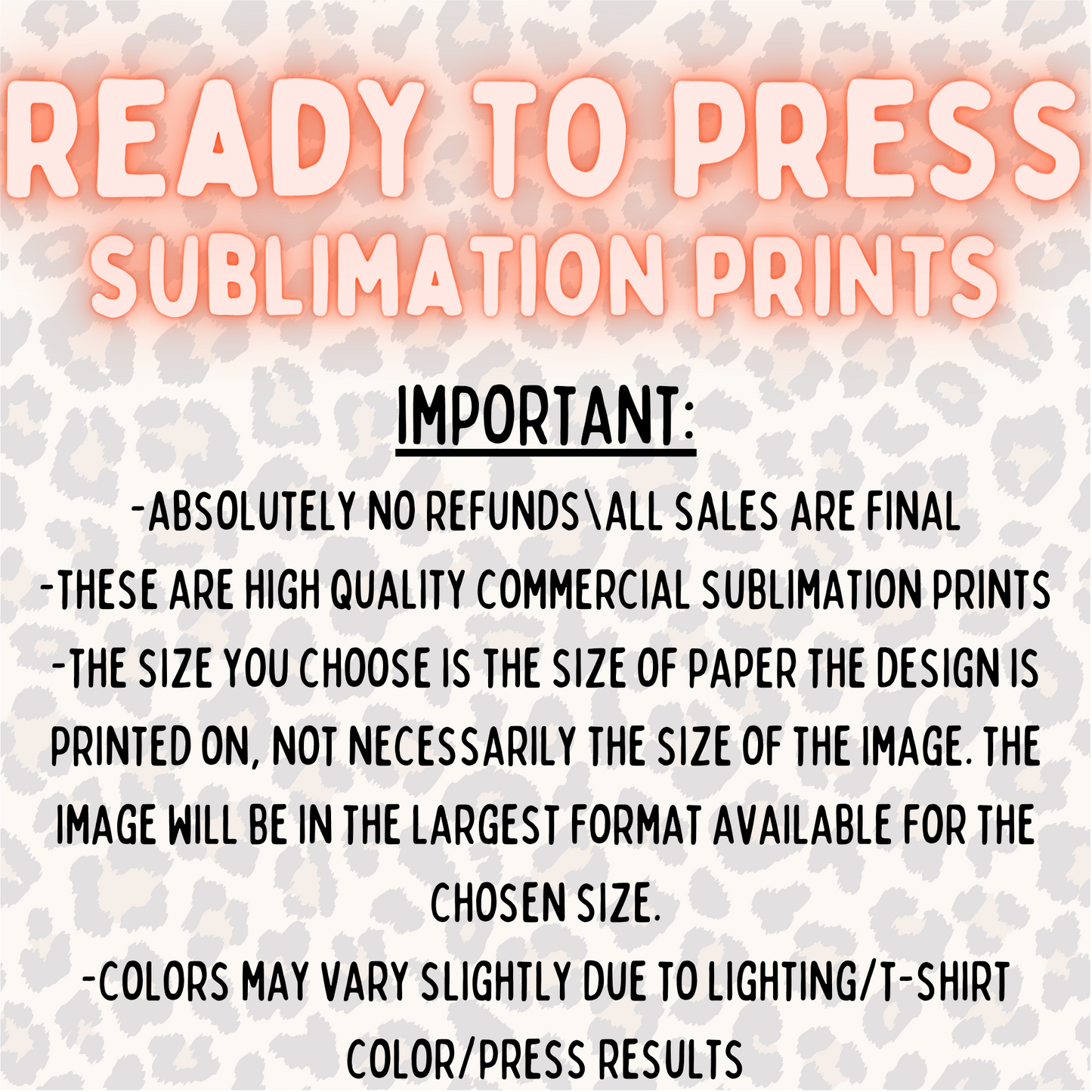 SUB PRINTS 13x19” - COMMERCIAL HIGH QUALITY