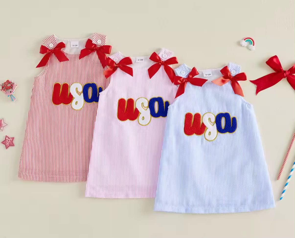 PREORDER: Bows & USA dress 5.26.26 osym