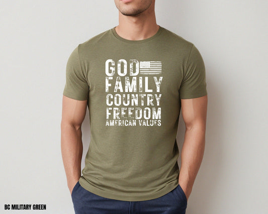 God Family Country Freedom American Values