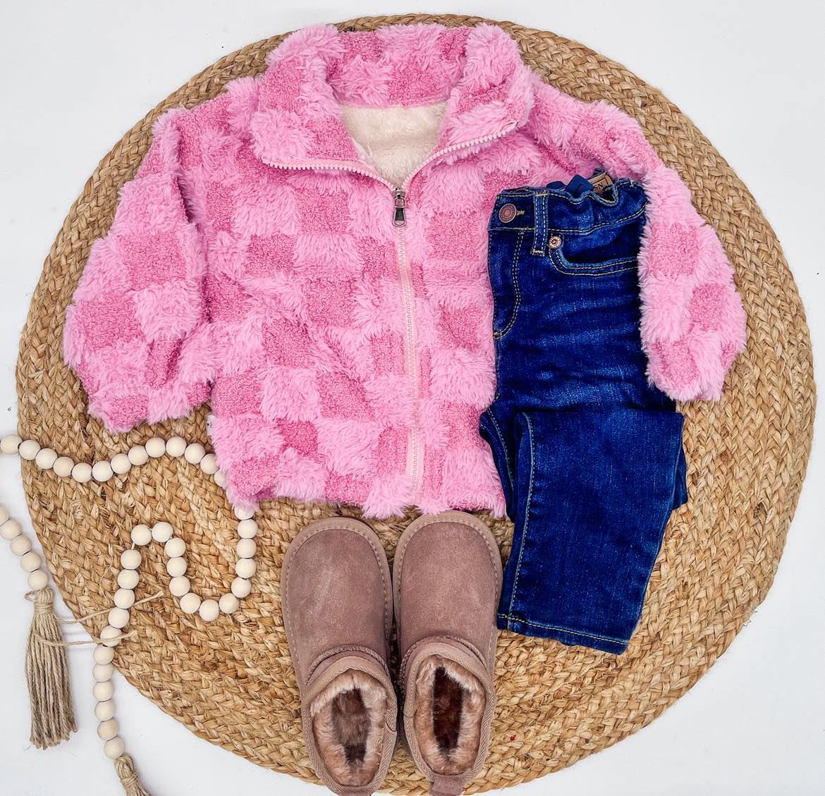 PREORDER: Rerun Checker Teddy Bear Fleece 12.1.25 osym