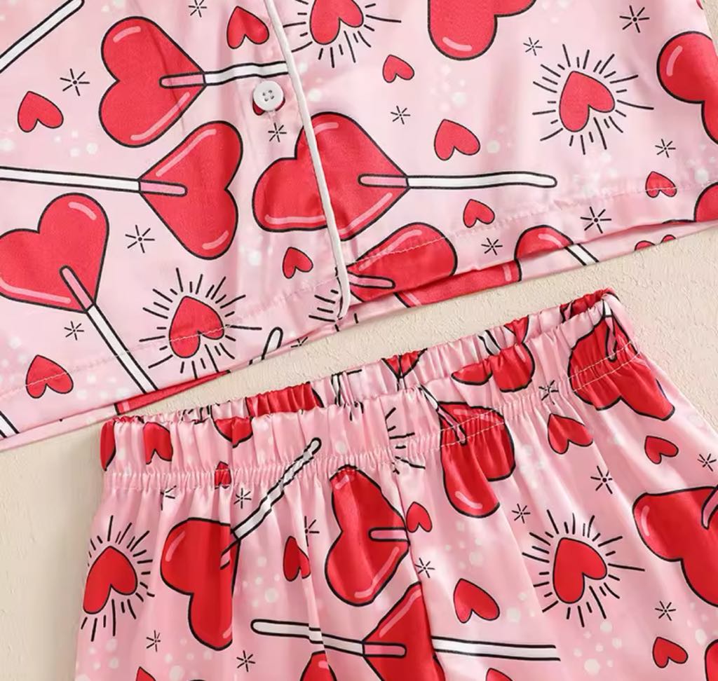 PREORDER: Heart Lollie Pop Pajama Set 12.23.24 osym