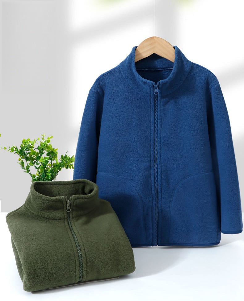 PREORDER: Kids Solid Color Zip Up Fleece 9.15.25